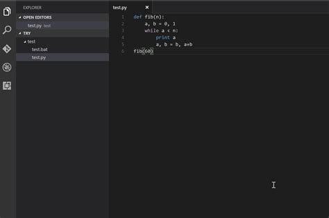 how to run python terminal in visual studio code