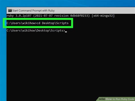 How To Run Ruby Code In Command Prompt