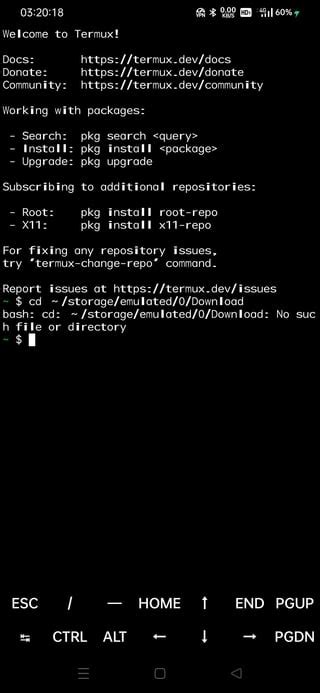 how to run sh file in termux