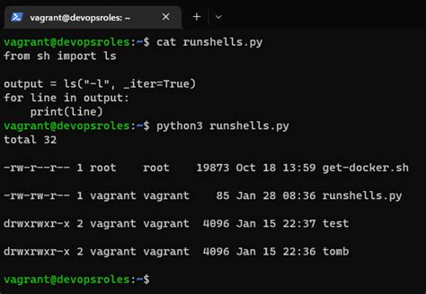 how to run shell commands in python script