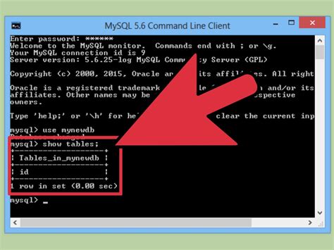 how to run sql query in cmd
