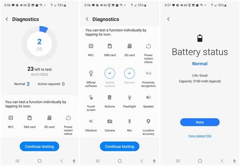 how to run system diagnostics on android