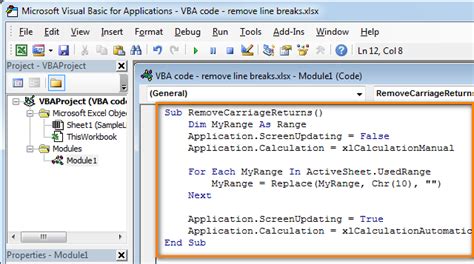 how to run vba in excel