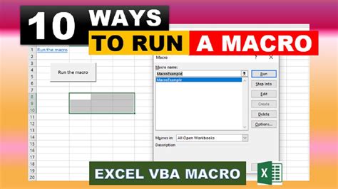 how to run vba macro in excel