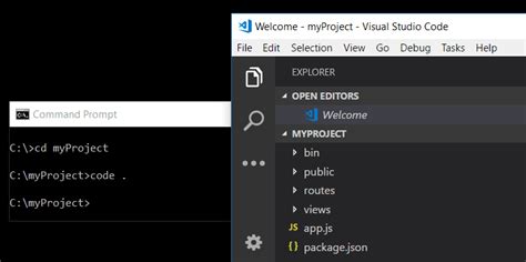 how to run visual studio code from command line