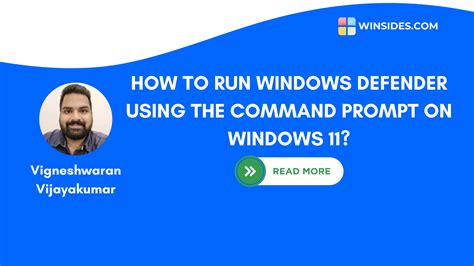 how to run windows defender scan from command prompt