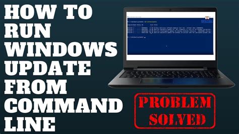 how to run windows update command line