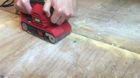 how to sand 5 16 inch parquet flooring