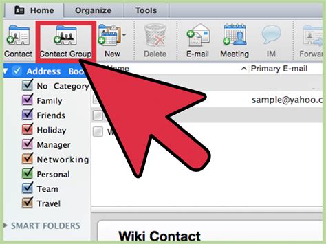 how to save a list of email addresses in outlook