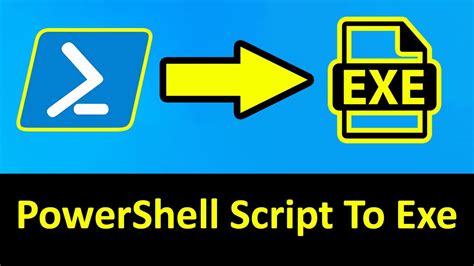 how to save a powershell script as exe
