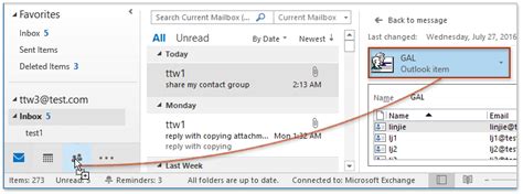 how to save a shared group contact list in outlook
