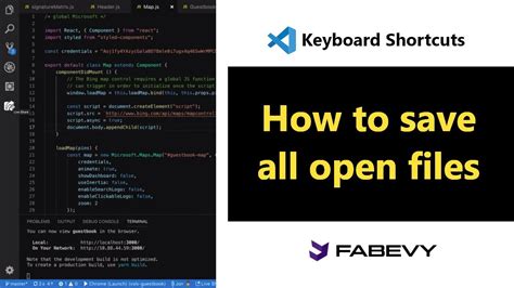 how to save all files in visual studio code