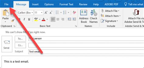 how to save an email to a folder in new outlook
