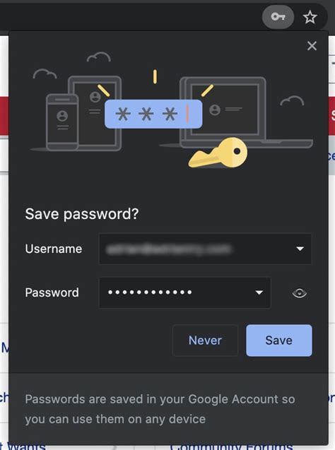 how to save automatically passwords on chrome