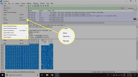 how to save capture file in wireshark
