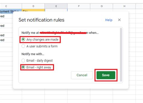 how to save changes in google sheets
