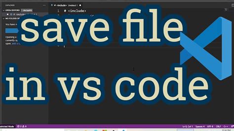 how to save code in visual studio code mac