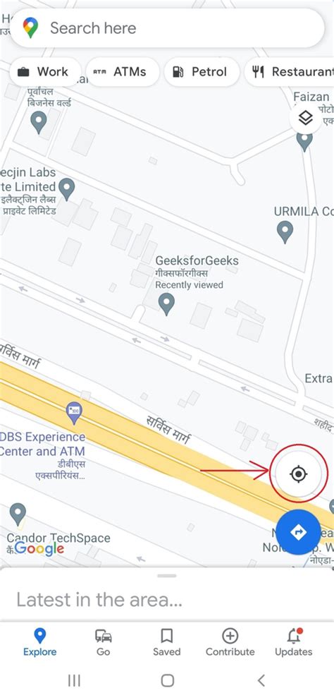 how to save current location in google maps on android