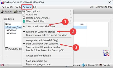 How To Save Desktop Window Layout