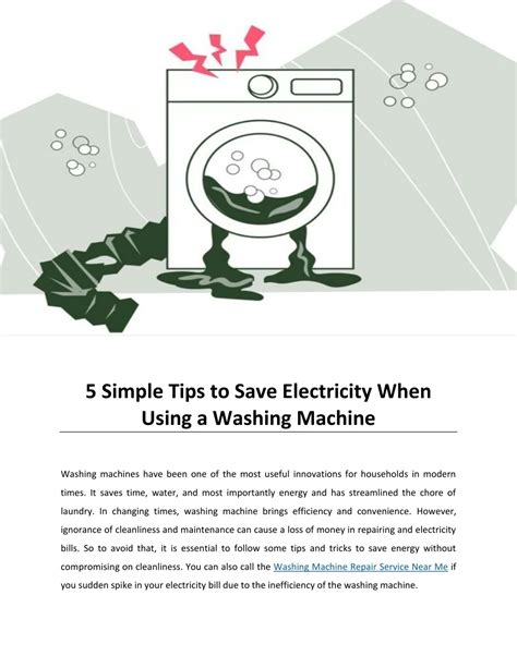 How To Save Electricity When Using Washing Machine