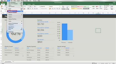 how to save excel file to pdf in mac