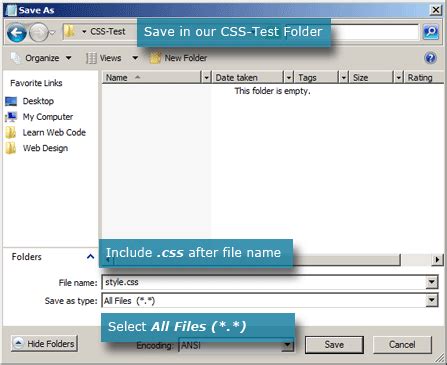 How To Save File Css