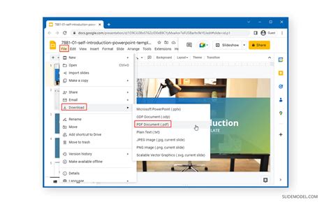 how to save google slides as pdf with notes