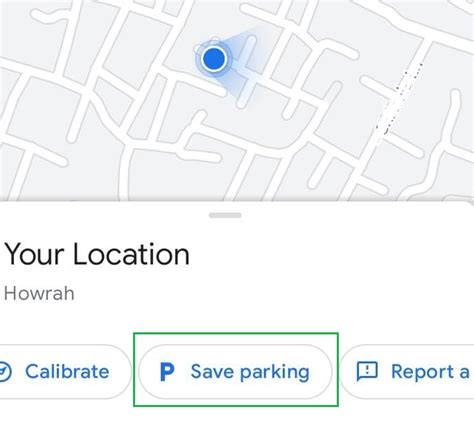 how to save my parking location in google maps