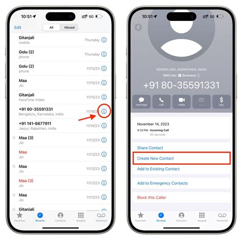 how to save new contacts in gmail in iphone