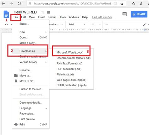 how to save settings in google docs