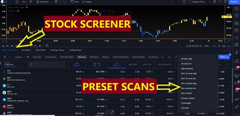 how to save stock screener in tradingview
