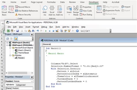 how to save vba code as macro in excel