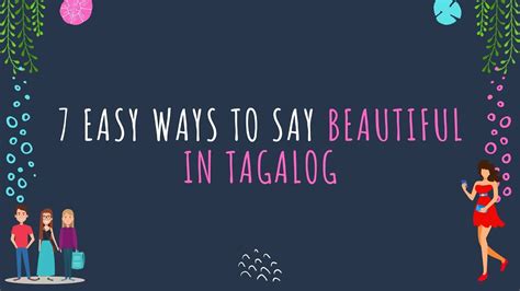 how to say beautiful in filipino