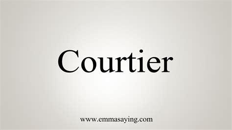 how to say courtier