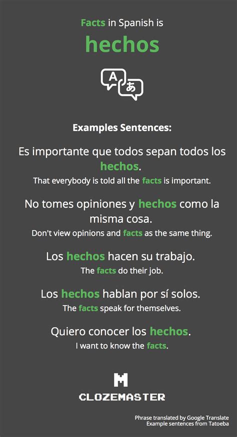 how to say fun facts in spanish translate