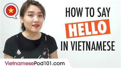 how to say hello in vietnamese language