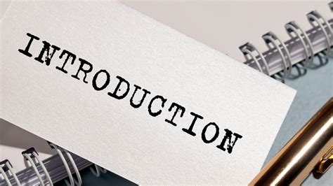 how to say introduction in presentation