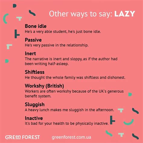 how to say lazy in a professional way examples
