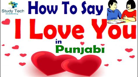how to say love you in punjabi