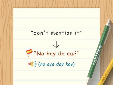 how to say not a problem in spanish