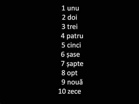 how to say ten in romanian