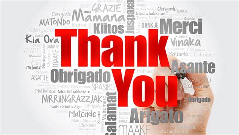 how to say thank you in languages