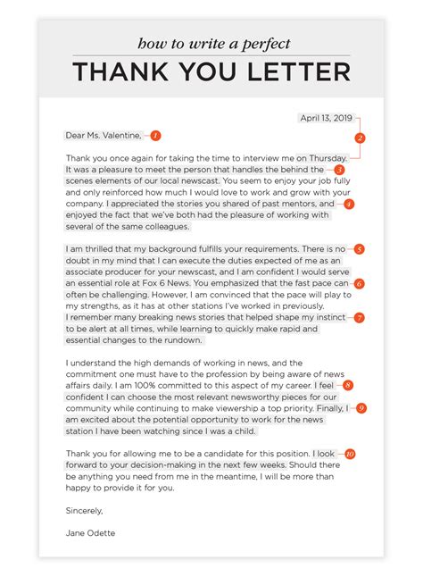 how to say thank you letter