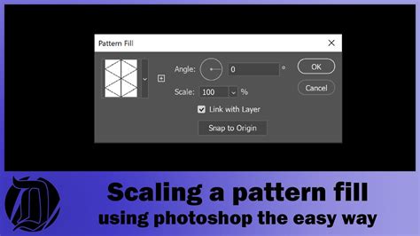 how to scale pattern in photoshop