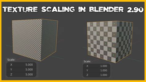 how to scale texture in blender