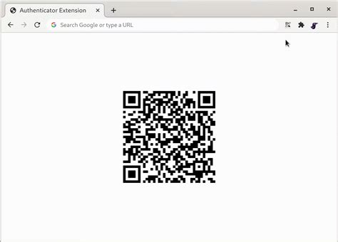 how to scan a qr code with authenticator extension in chrome
