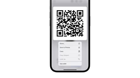 how to scan esim qr code in iphone 12