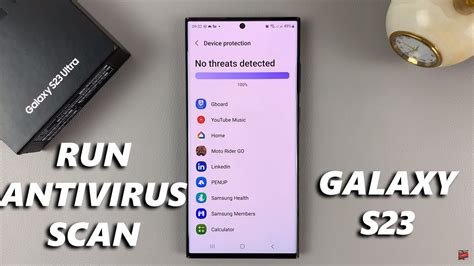 how to scan for viruses on samsung s23