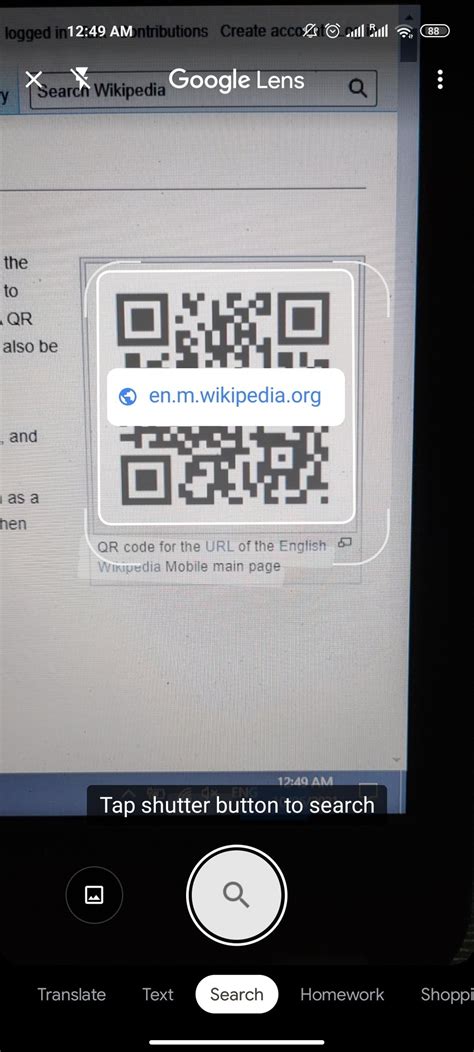 how to scan qr code on android camera