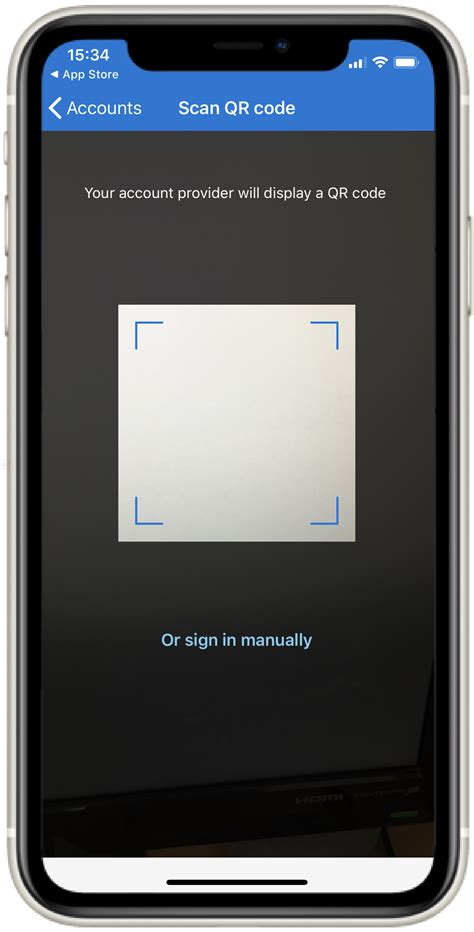 how to scan qr code with microsoft authenticator app